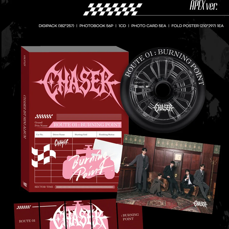 CHASER - 1ST MINI ALBUM [ROUTE 01 : BURNING POINT] (3 VERSIONS) - Image 3