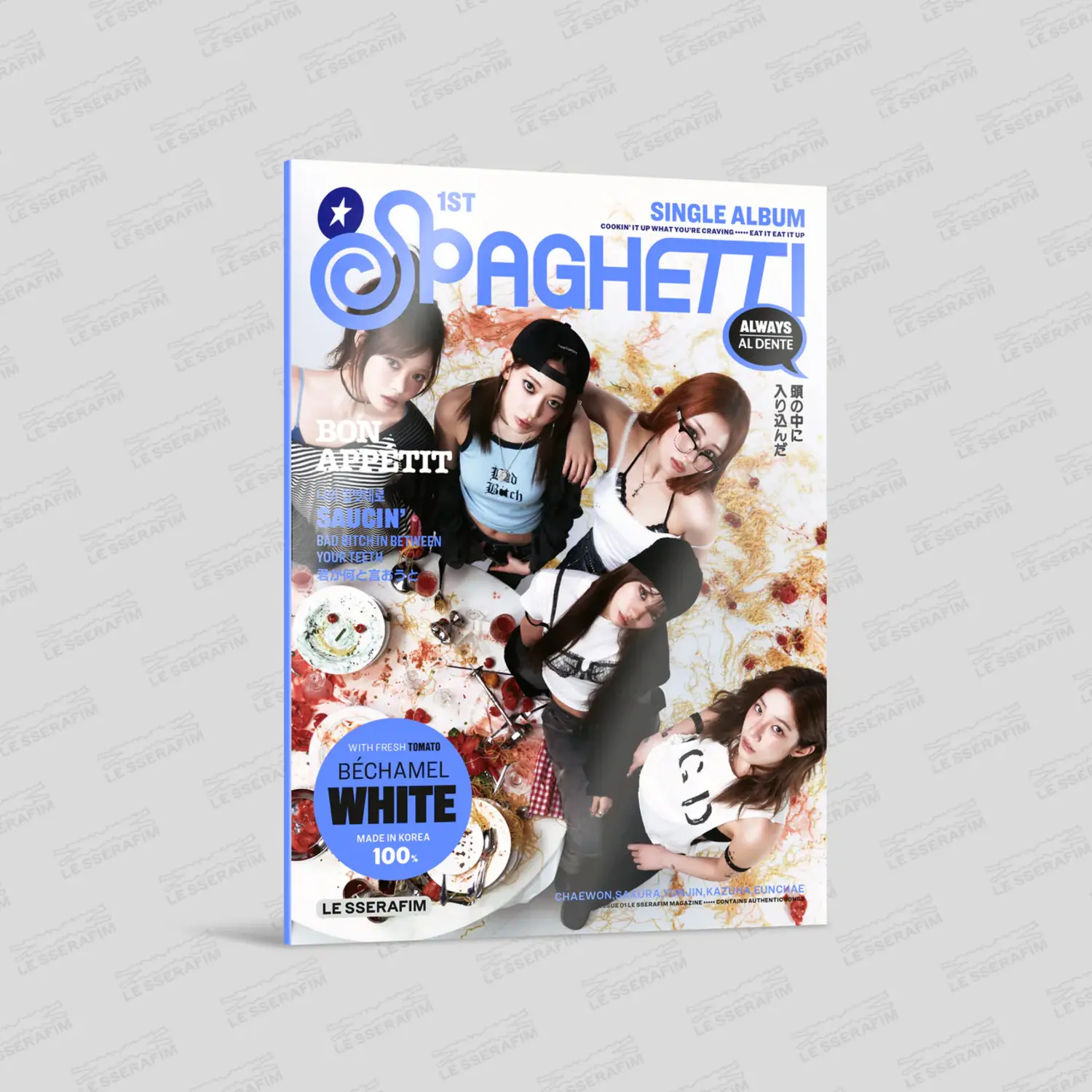 LE SSERAFIM - 1ST SINGLE ALBUM [SPAGHETTI] (COMPACT VER.) (6 VERSIONS) - Image 11