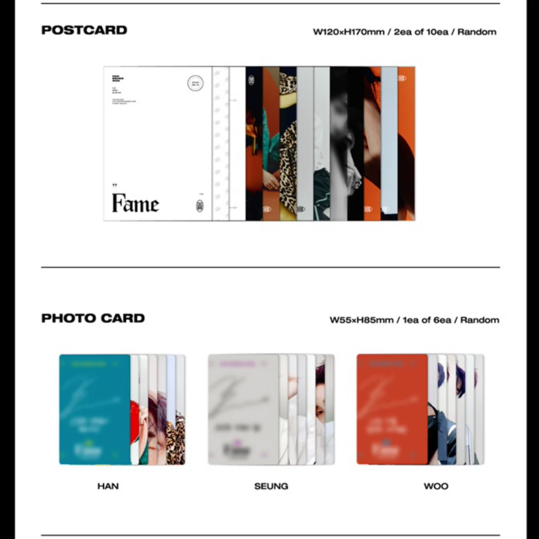 HAN SEUNG WOO - FAME (1ST MINI ALBUM) (3 VERSIONS) - Image 7