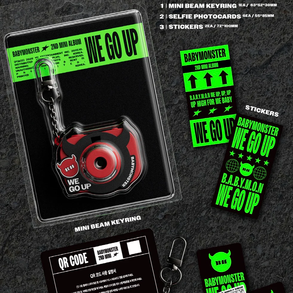 BABYMONSTER - 2ND MINI ALBUM [WE GO UP] MINI BEAM KEYRING VER. - Image 2