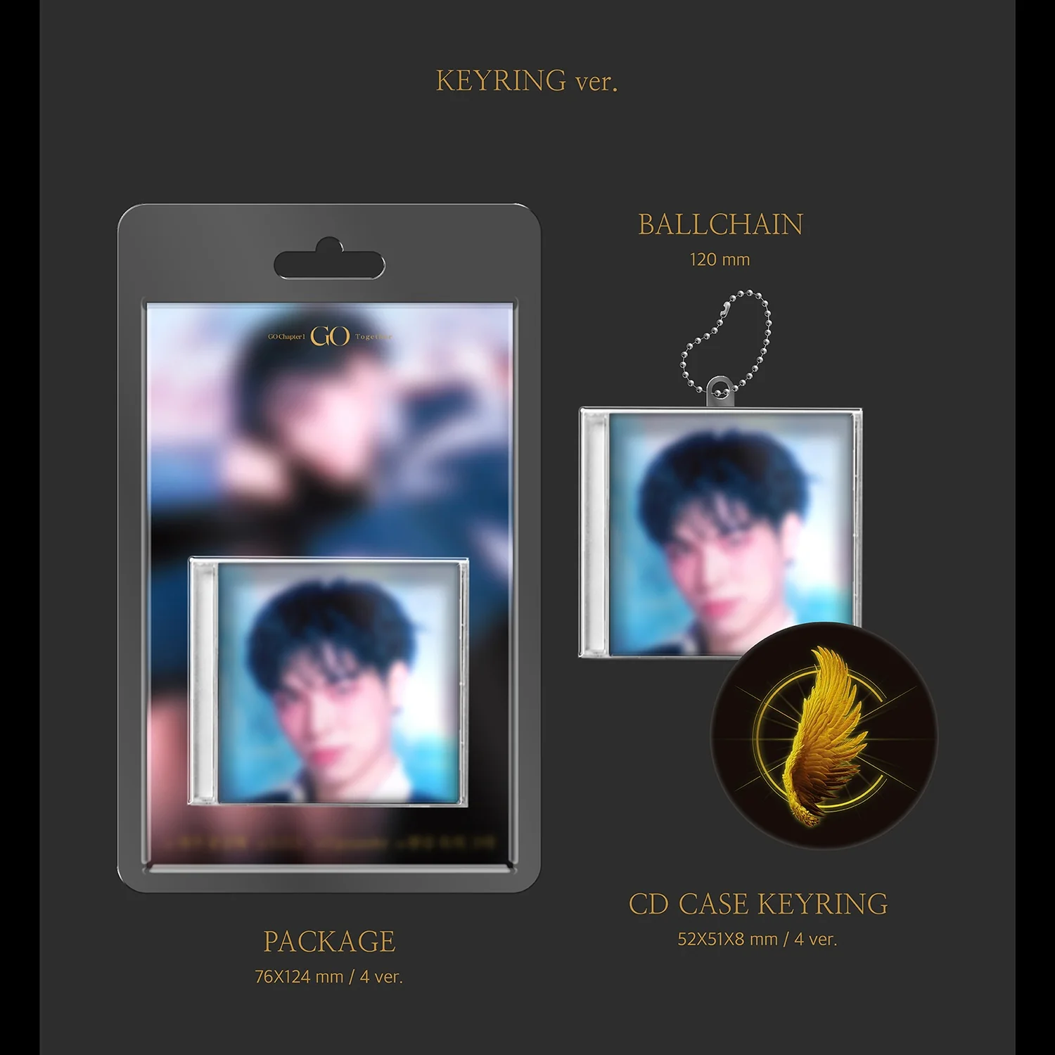 CIX - 8TH MINI ALBUM [GO CHAPTER 1 : GO TOGETHER] (KEYRING VER.) (4 VERSIONS) - Image 2