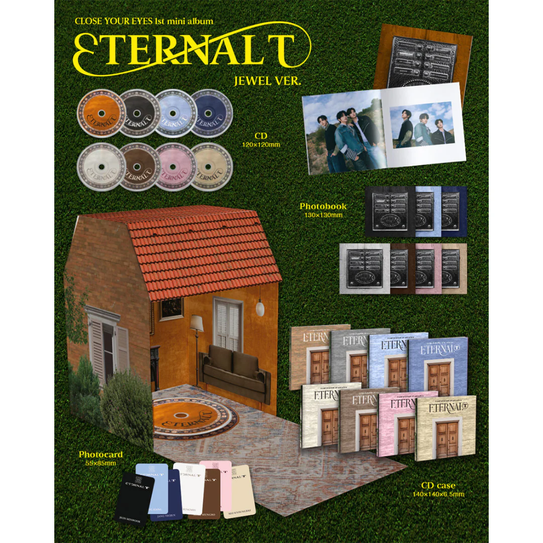 CLOSE YOUR EYES - 1ST MINI ALBUM [ETERNALT] (JEWEL VER.) (8 VERSIONS) - Image 2