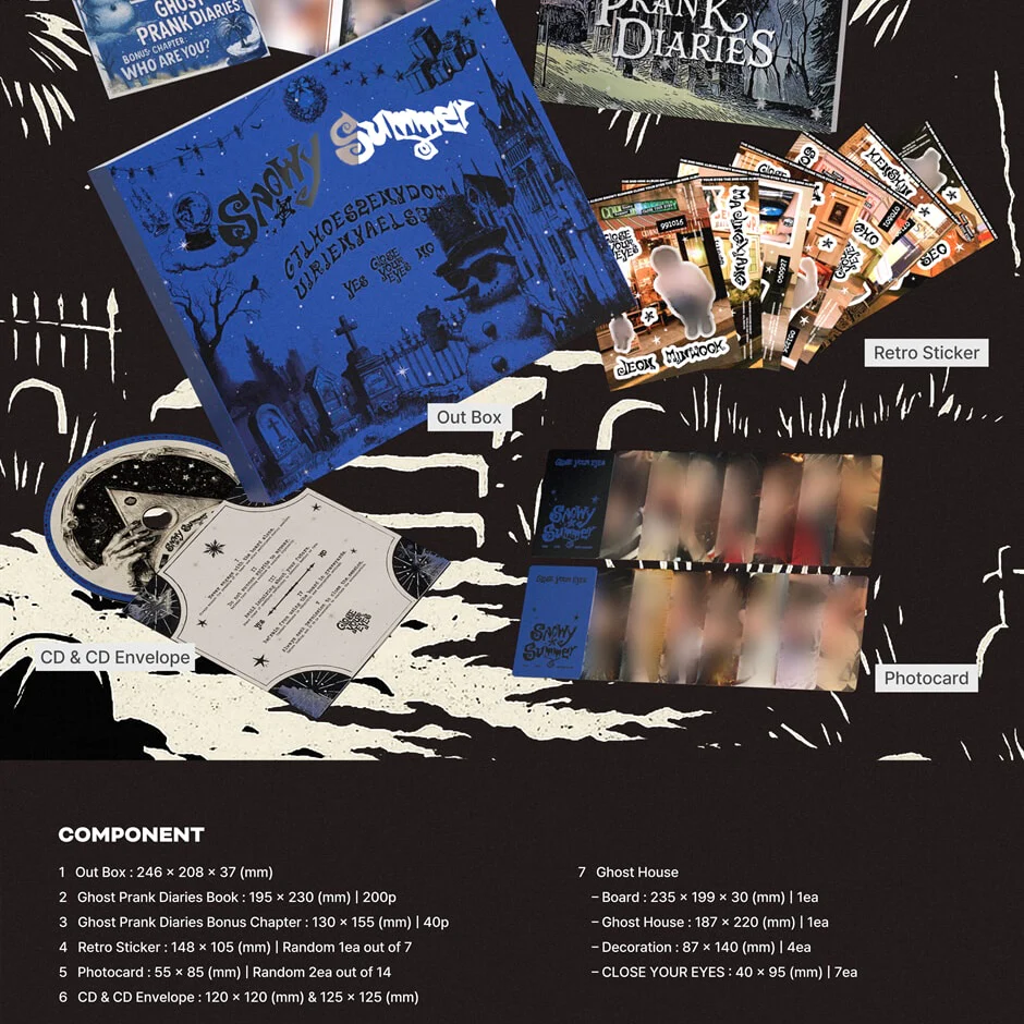 CLOSE YOUR EYES - 2ND MINI ALBUM [SNOWY SUMMER] GHOST BOARD VER. - Image 3
