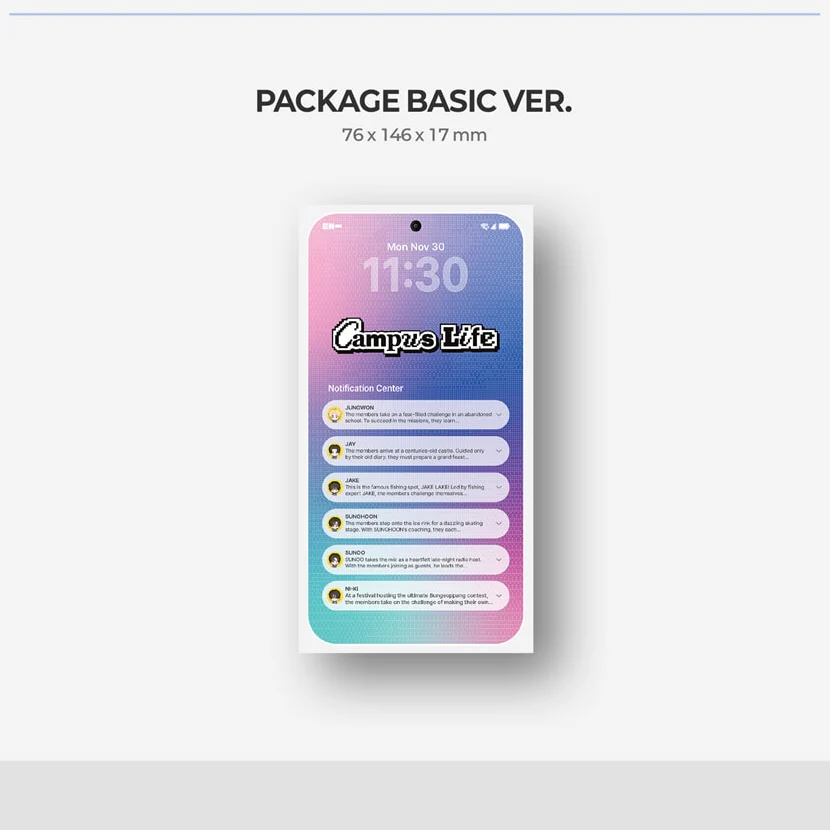 ENHYPEN - WORLD COUPON CARD COLLECTION (CAMPUS LIFE BASIC VER.) - Image 2