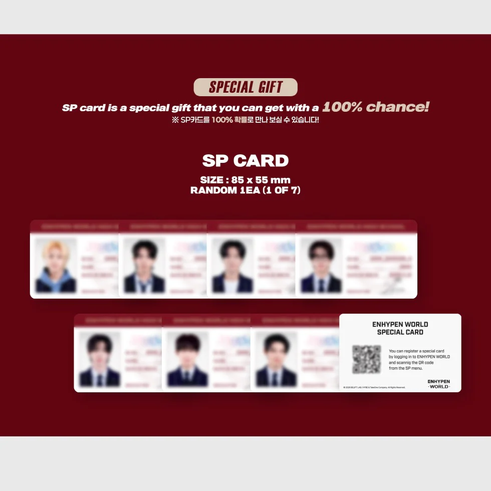ENHYPEN - WORLD COUPON CARD COLLECTION (HIGH SCHOOL SPECIAL VER.) - Image 3