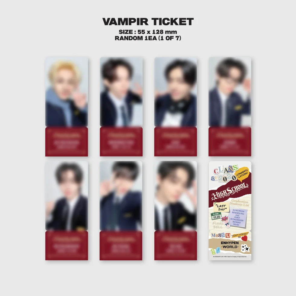 ENHYPEN - WORLD COUPON CARD COLLECTION (HIGH SCHOOL SPECIAL VER.) - Image 4