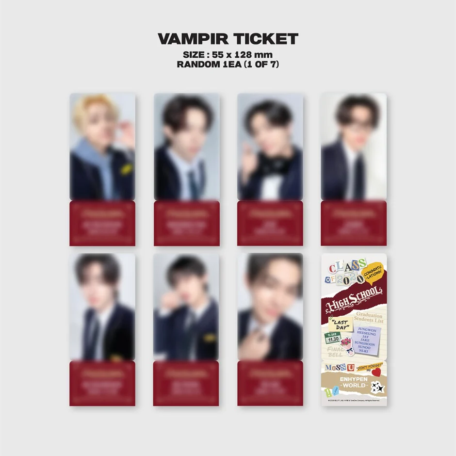 ENHYPEN - WORLD COUPON CARD COLLECTION (HIGH SCHOOL BASIC VER.) - Image 4