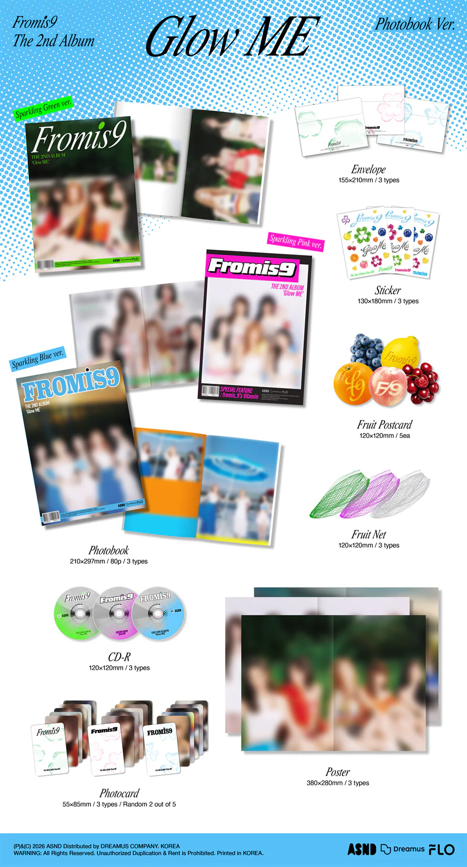 (PRE-ORDER) FROMIS_9 - 2ND ALBUM [GLOW ME] (PHOTOBOOK VER.) (3 VERSIONS) RANDOM - Image 2