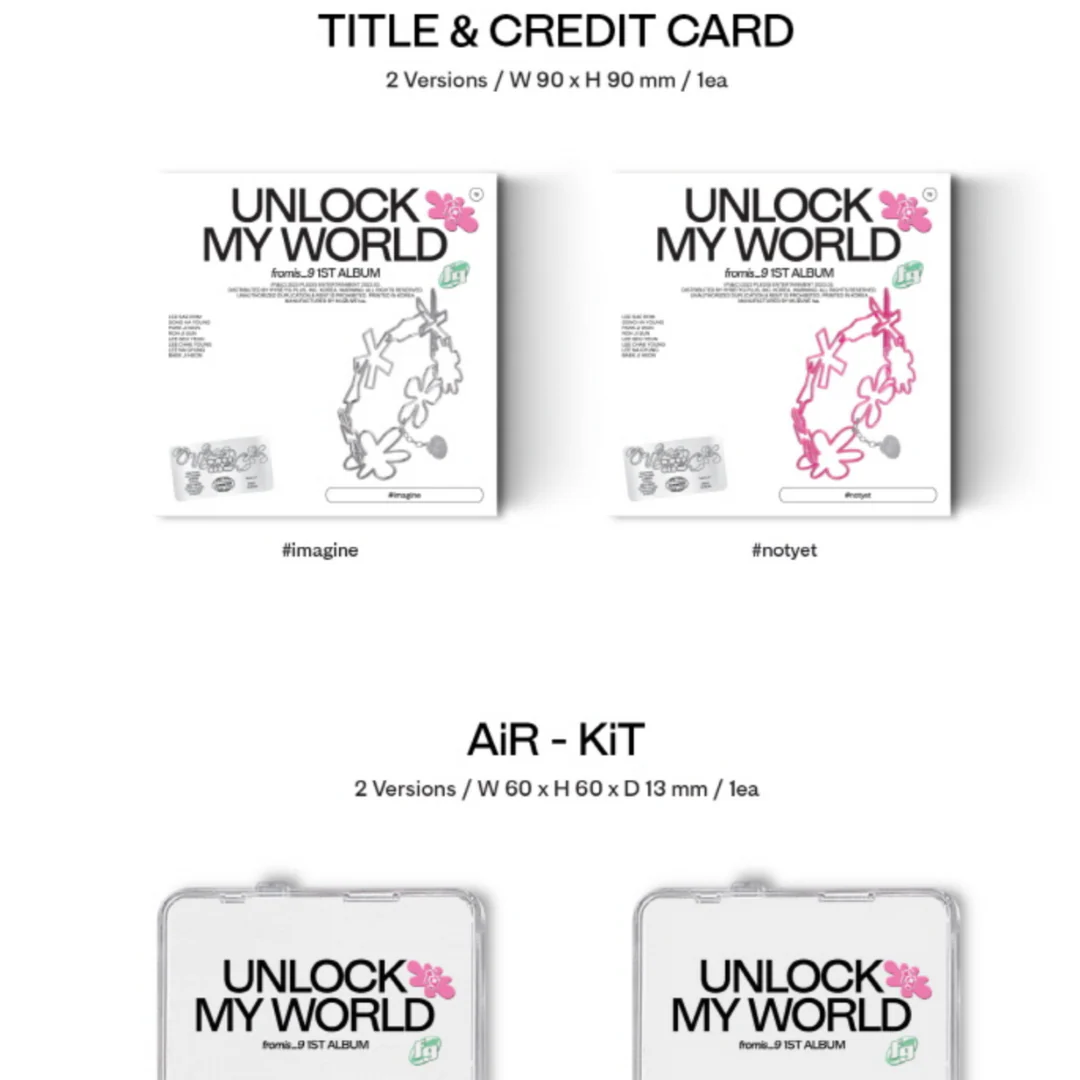 FROMIS_9 - UNLOCK MY WORLD (1ST ALBUM) [KIT VER.] (2 VERSIONS) - Image 4