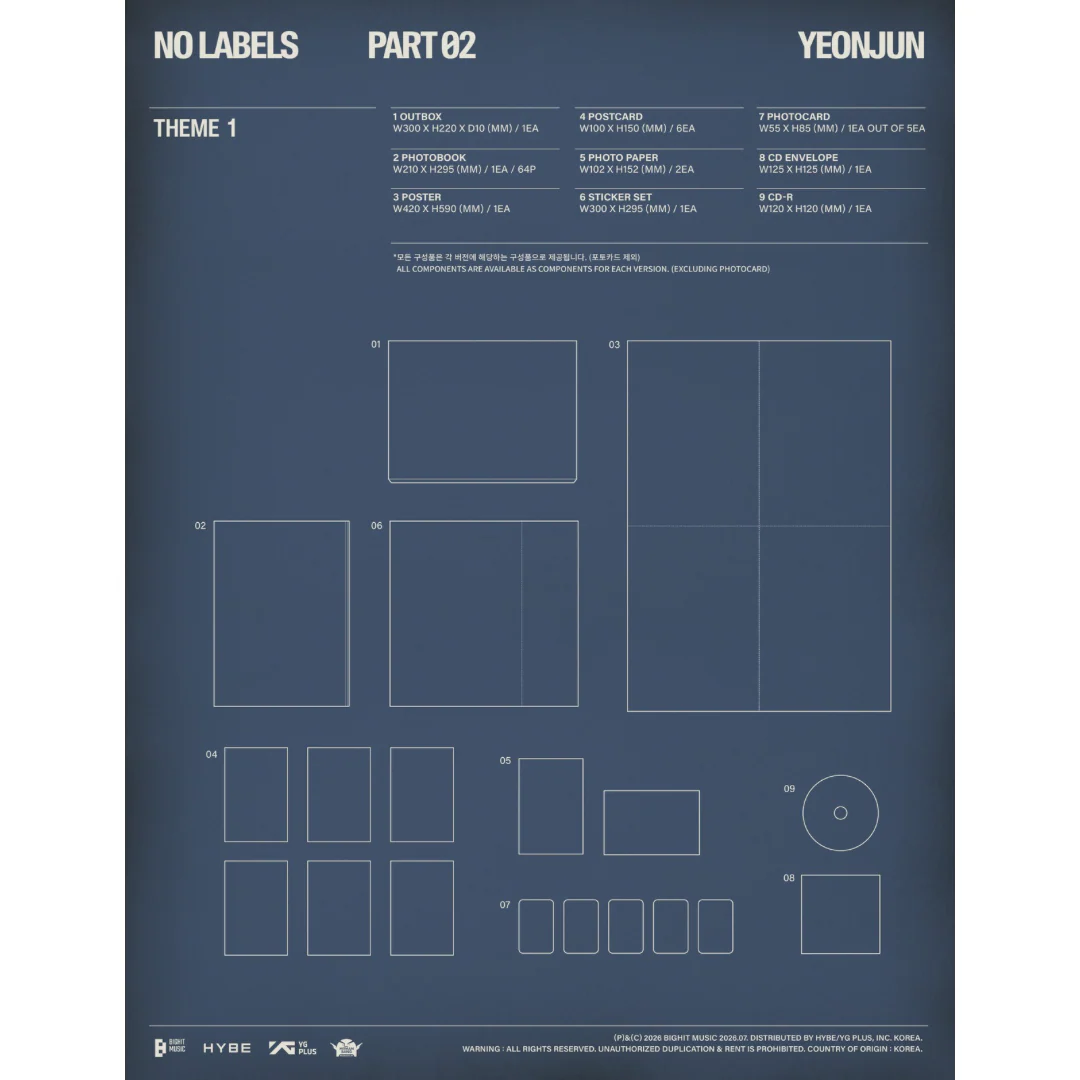 (PRE-ORDER) [hello82] [hello82 EXCLUSIVE] YEONJUN (TXT) - NO LABELS: PART 02 (3 VERSIONS) - Image 5