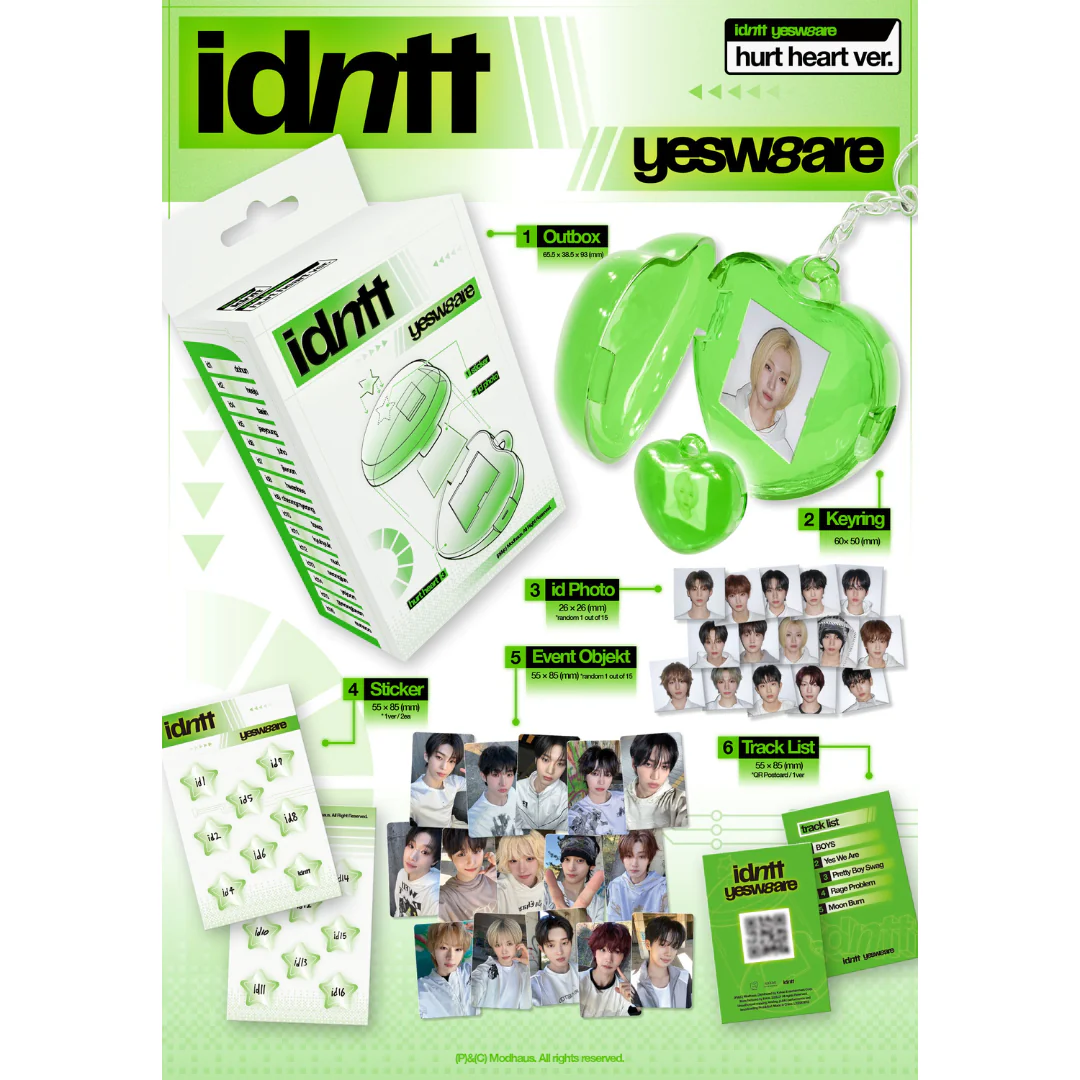 IDNTT - MINI ALBUM [YESWEARE] (HURT HEART VER.) - Image 2