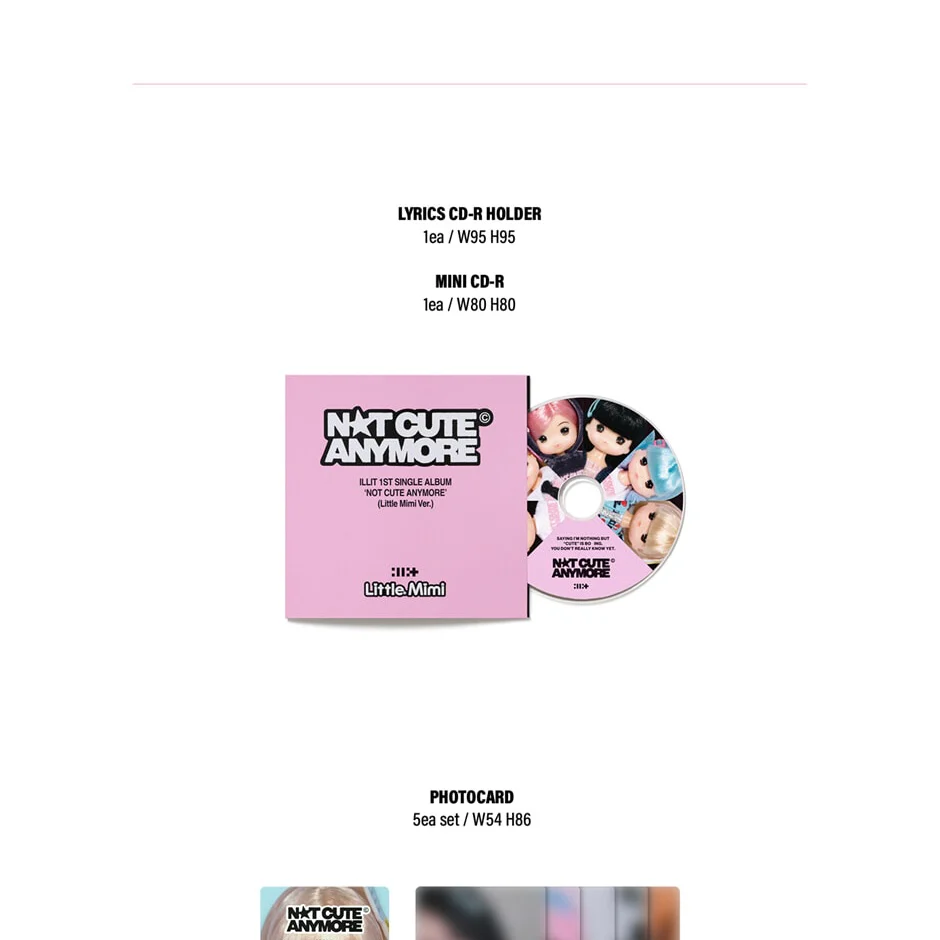ILLIT - 1ST SINGLE ALBUM [NOT CUTE ANYMORE] (LITTLE MIMI VER.) RANDOM - Image 9