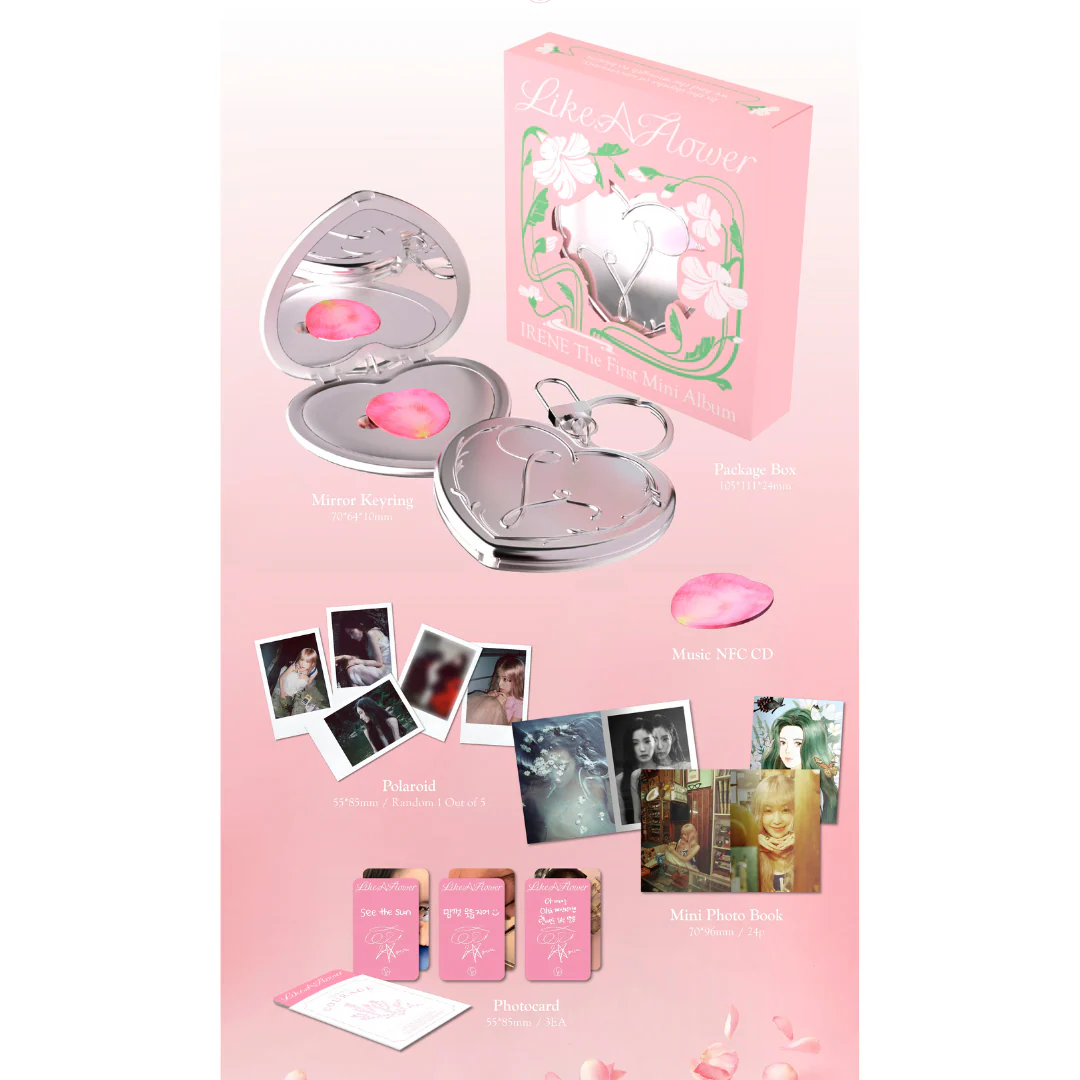 IRENE - 1ST MINI ALBUM [LIKE A FLOWER] (MIRROR VER.) - Image 2