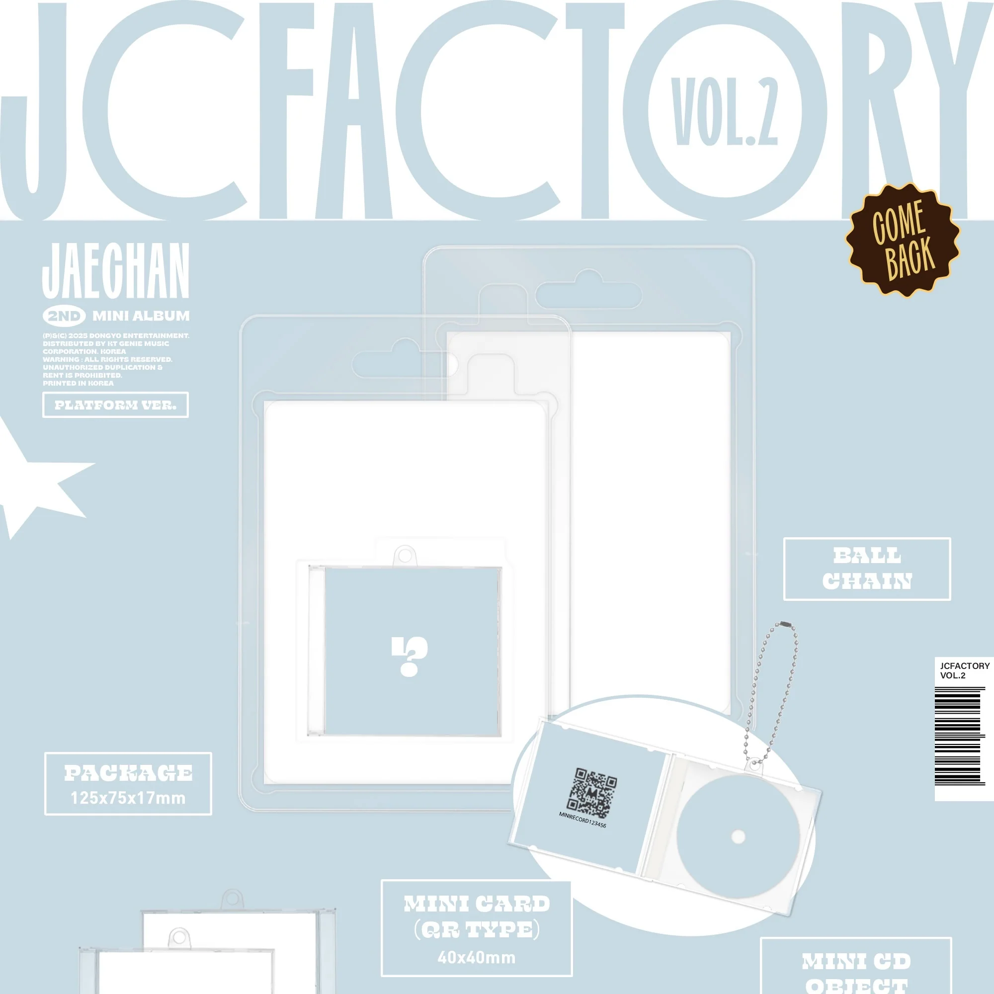 JAECHAN - 2ND MINI ALBUM [JCFACTORY_VOL.2] (PLATFORM VER.) - Image 2