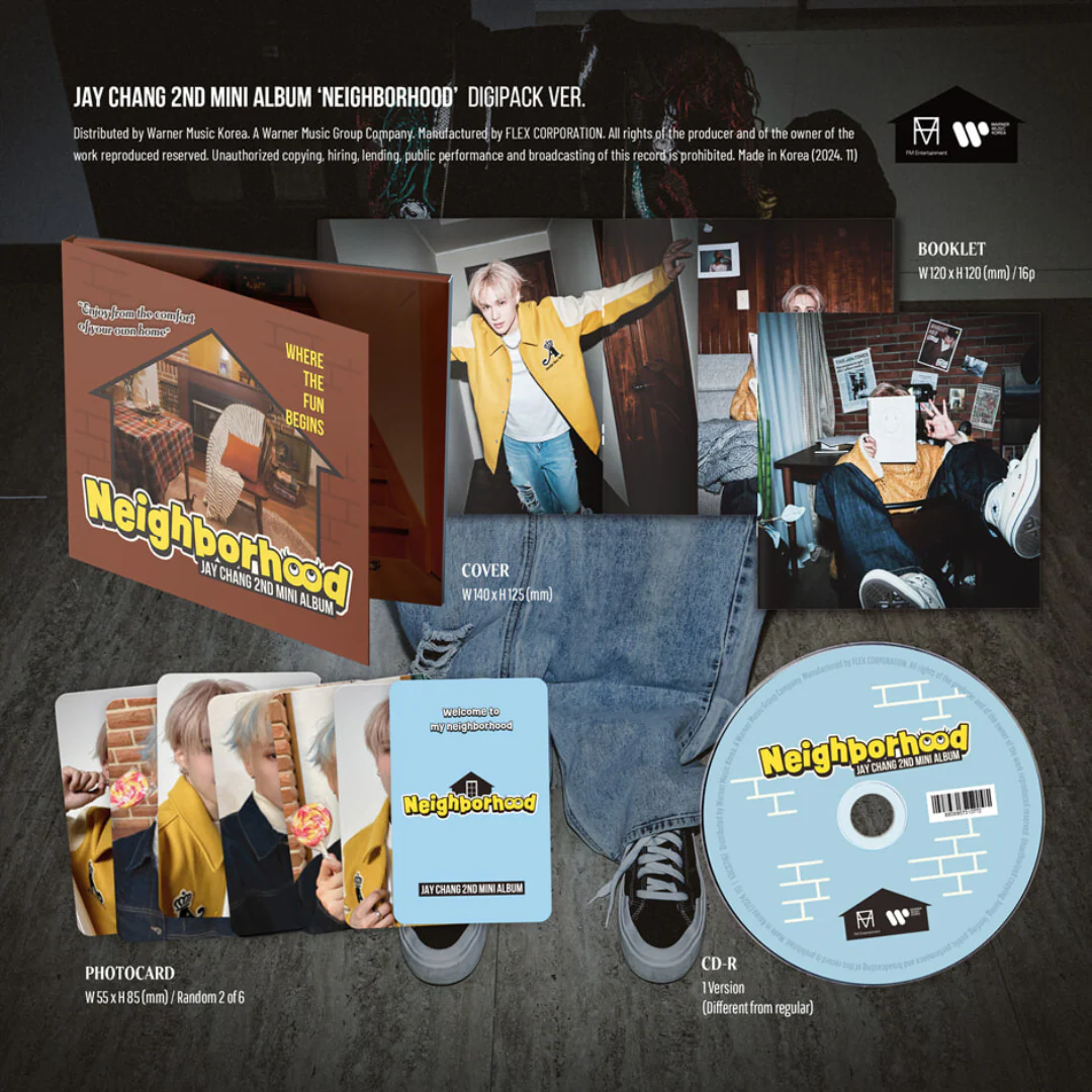 JAY CHANG - 2ND MINI ALBUM [NEIGHBORHOOD] (DIGIPACK VER.) - Image 2