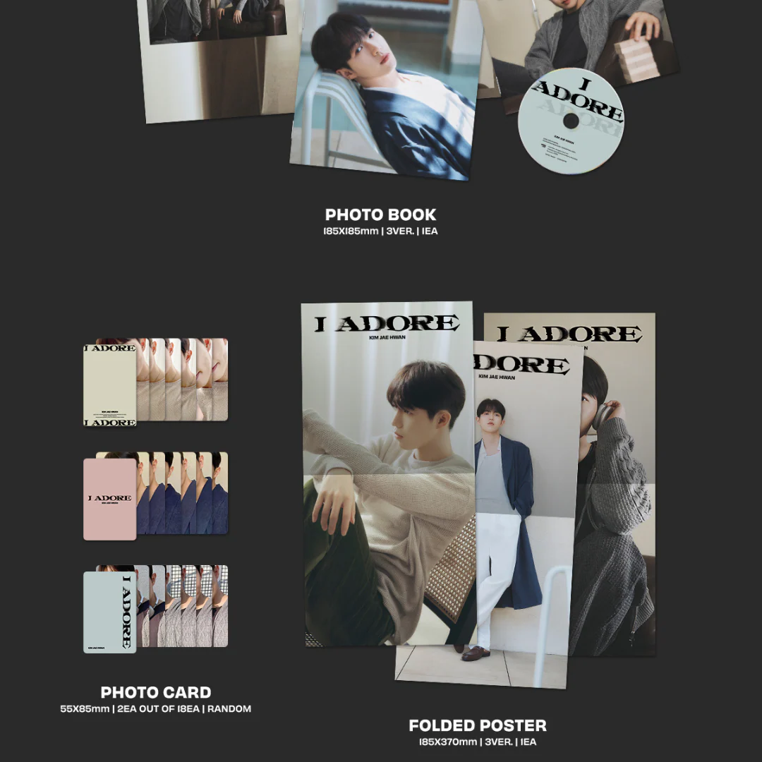 KIM JAE HWAN - 7TH MINI ALBUM [I ADORE] (3 VERSIONS) - Image 3