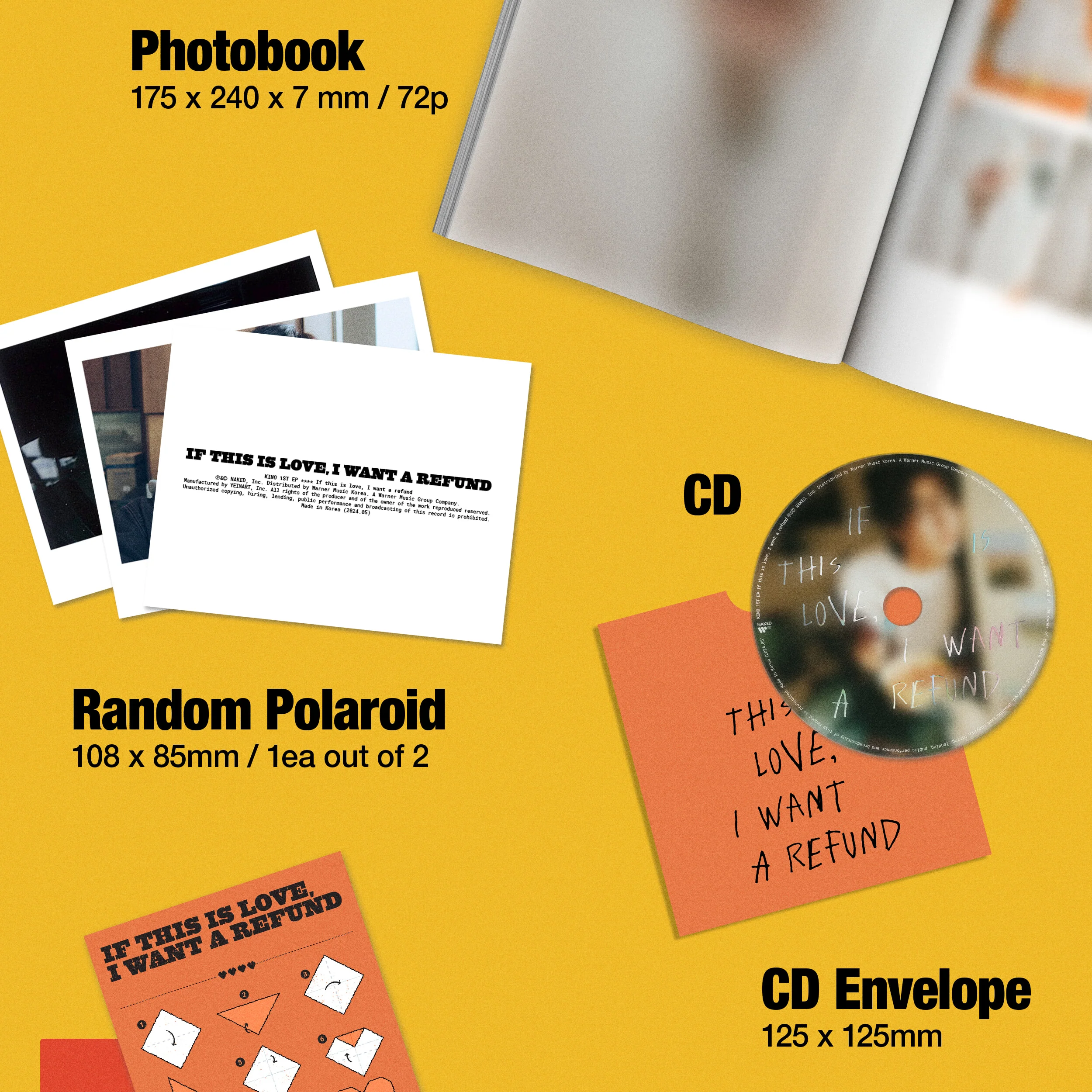 KINO - 1ST EP [IF THIS IS LOVE, I WANT A REFUND] (2 VERSIONS) - Image 3