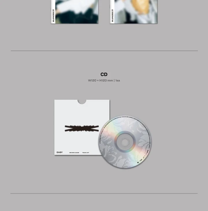LE SSERAFIM - 3RD MINI ALBUM [EASY] (COMPACT VER.) (5 VERSIONS) - Image 4