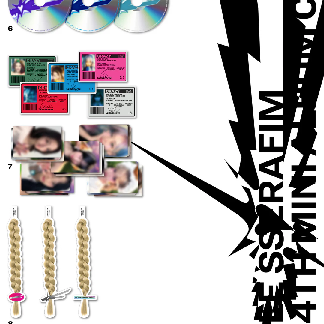 LE SSERAFIM - 4TH MINI ALBUM 'CRAZY' (3 VERSIONS) - Image 7