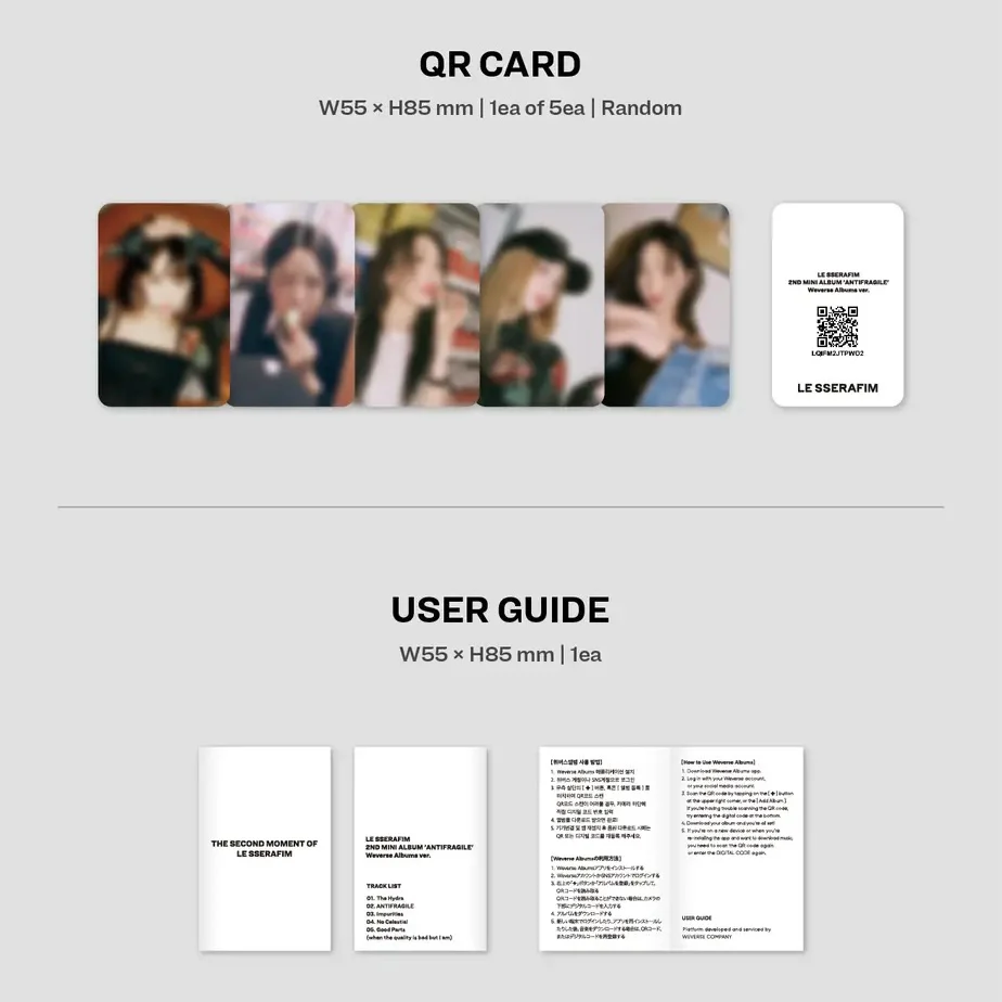 LE SSERAFIM - ANTIFRAGILE (2ND MINI ALBUM) WEVERSE ALBUMS VER. - Image 4