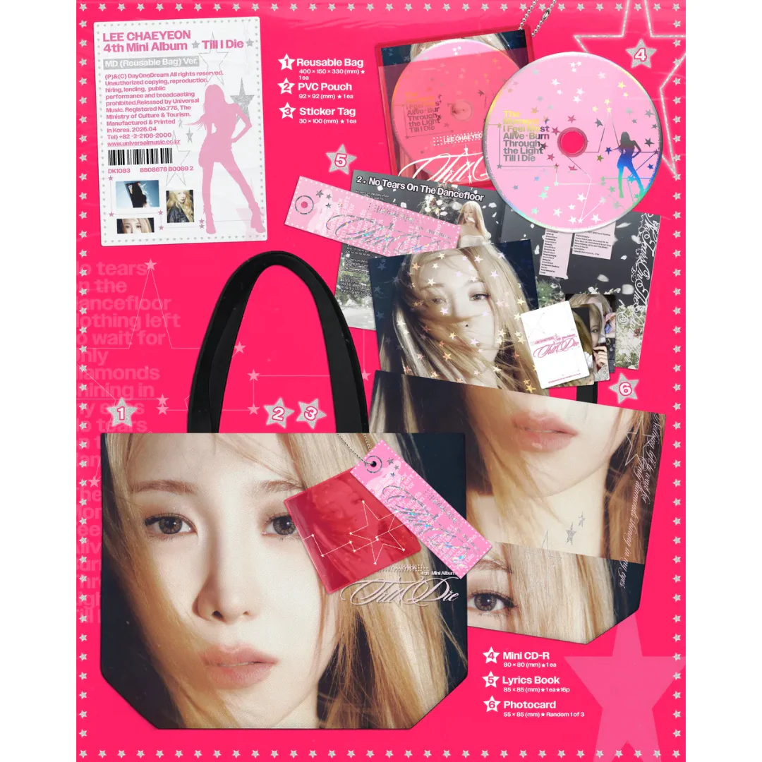 LEE CHAE YEON - 4TH MINI ALBUM [TILL I DIE] MD (REUSABLE BAG) VER.) - Image 2