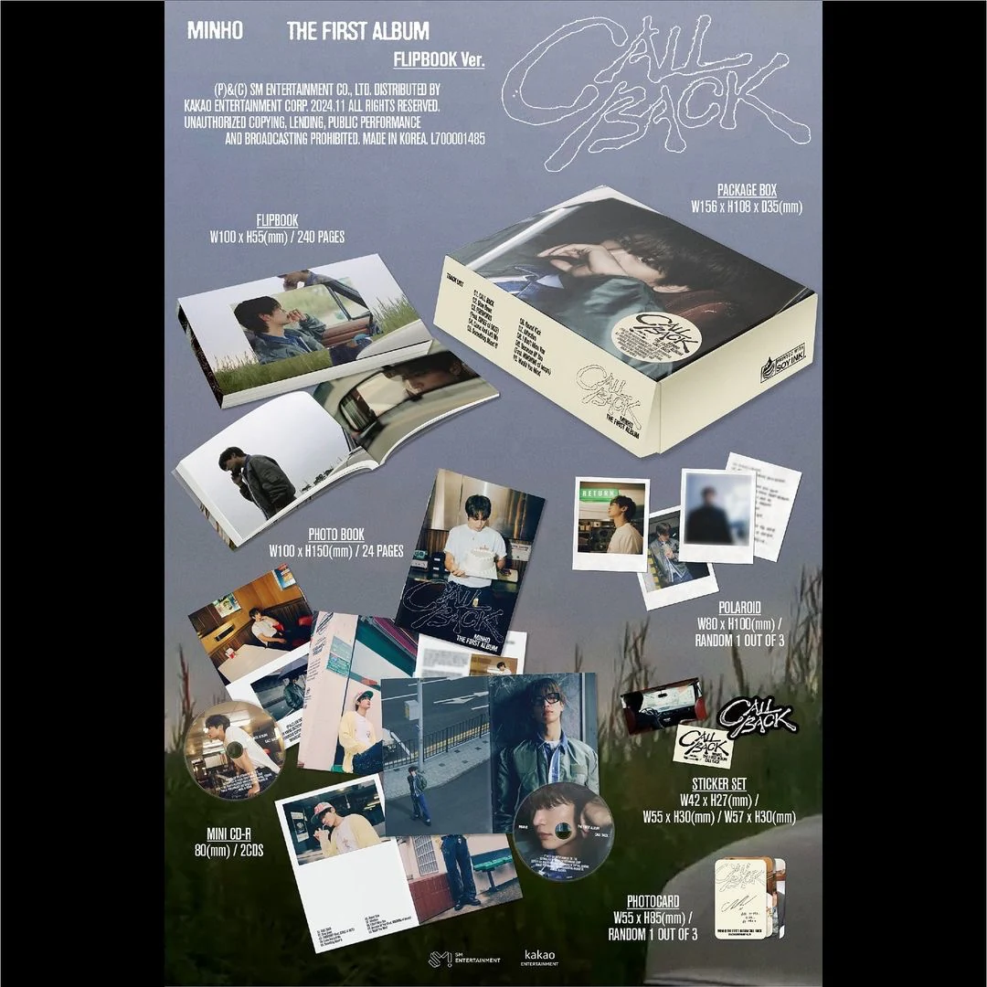 MINHO - 1ST ALBUM [CALL BACK] FLIPBOOK VER. - Image 2