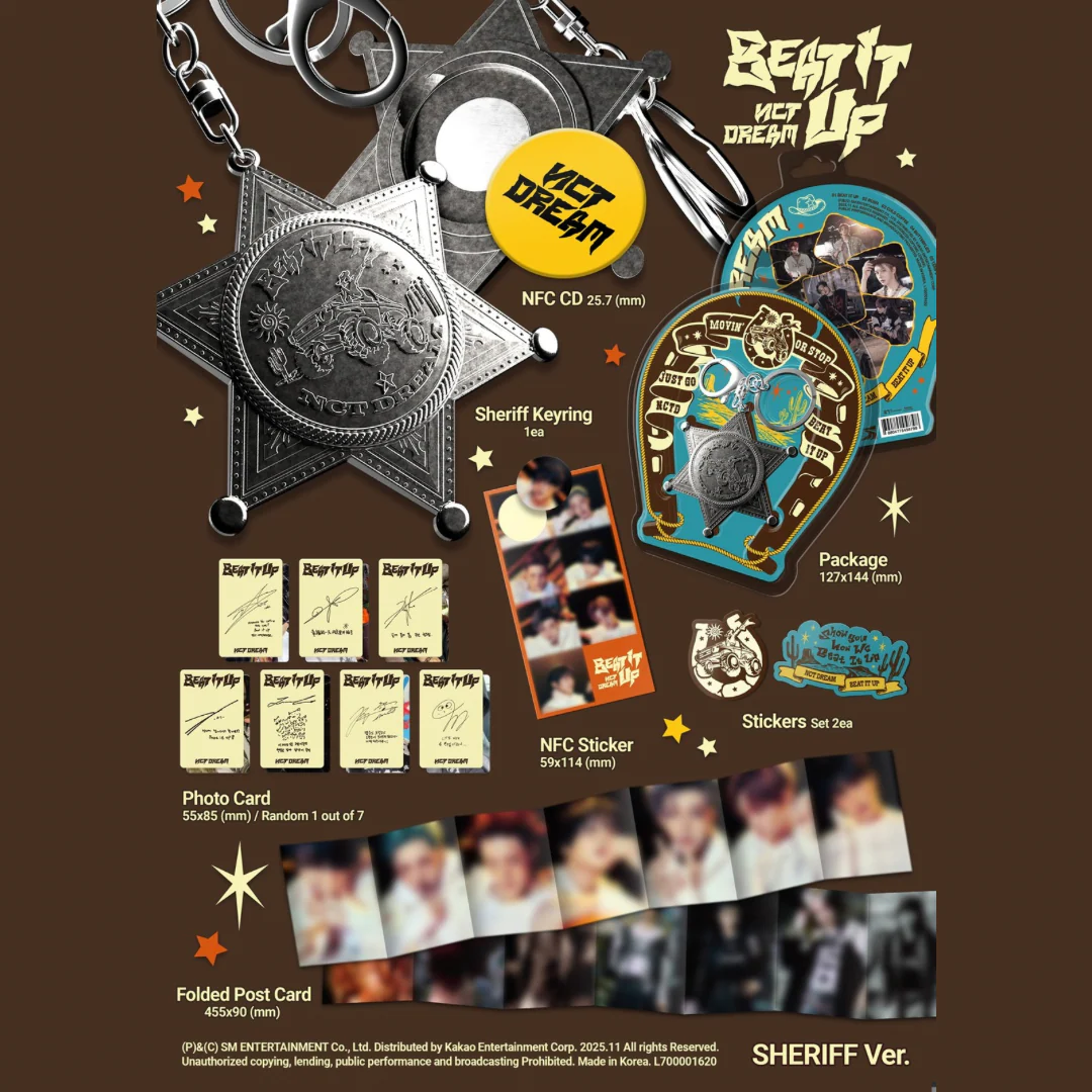NCT DREAM - 6TH MINI ALBUM [BEAT IT UP] (SHERIFF VER.) - Image 2