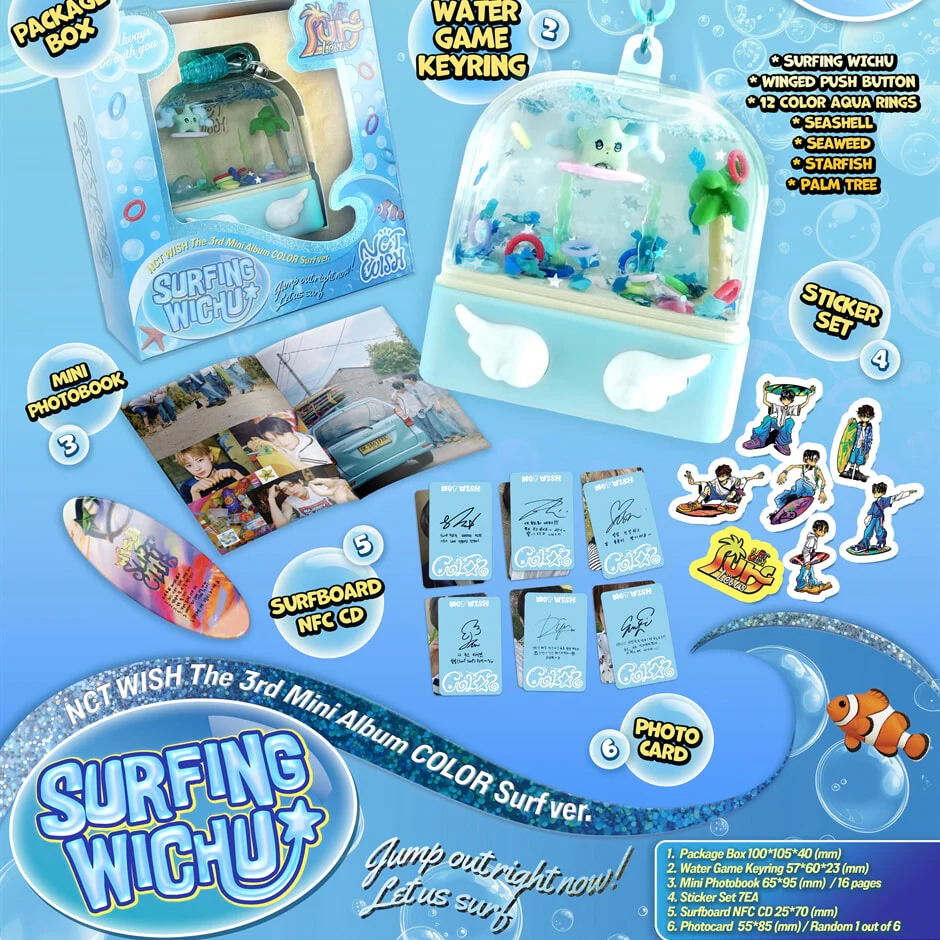 NCT WISH - 3RD MINI ALBUM [COLOR] (SURF VER.) - Image 2