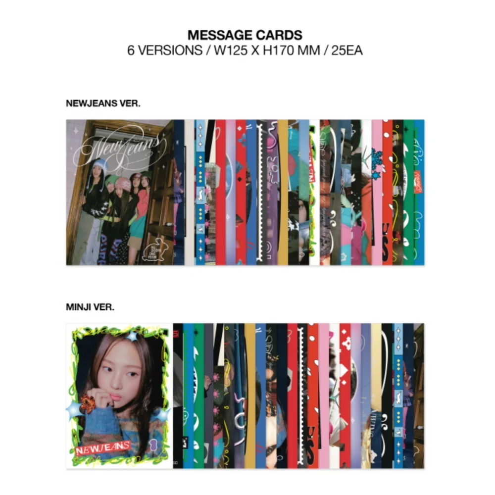 NEWJEANS - 1ST SINGLE 'OMG' MESSAGE CARD VER. (6 VERSIONS) - Image 4