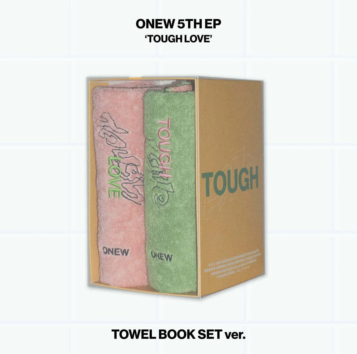 ONEW - 5TH MINI ALBUM [TOUGH LOVE] (TOWEL BOOK SET VER.)