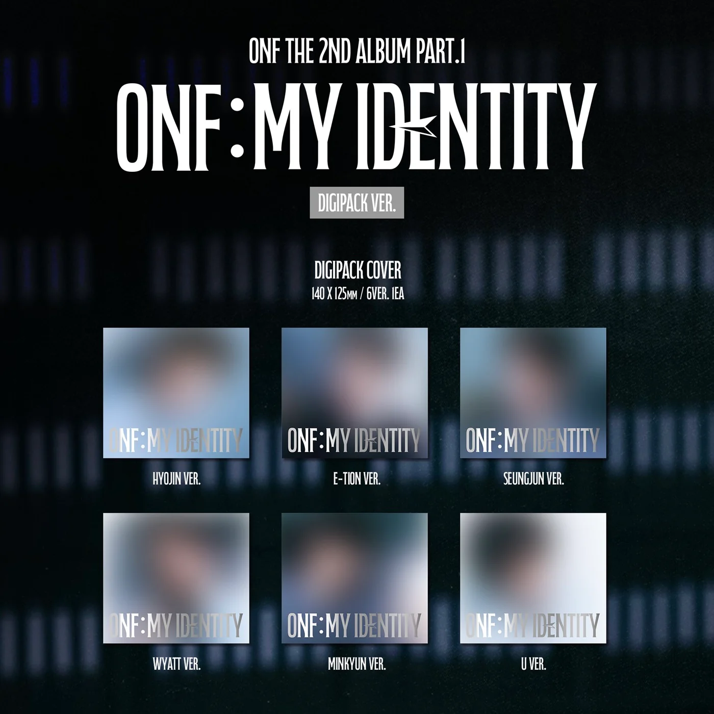 ONF - 2ND ALBUM PART.1 [ONF:MY IDENTITY] (DIGIPACK ALBUM) (6 VERSIONS) - Image 2