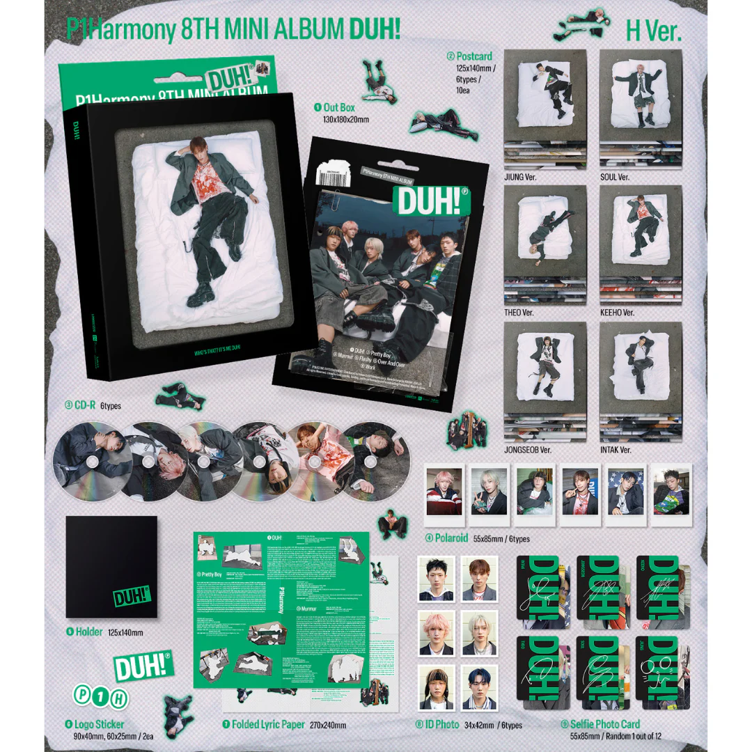 P1HARMONY - 8TH MINI ALBUM [DUH!] H VER. (6 VERSIONS) - Image 2