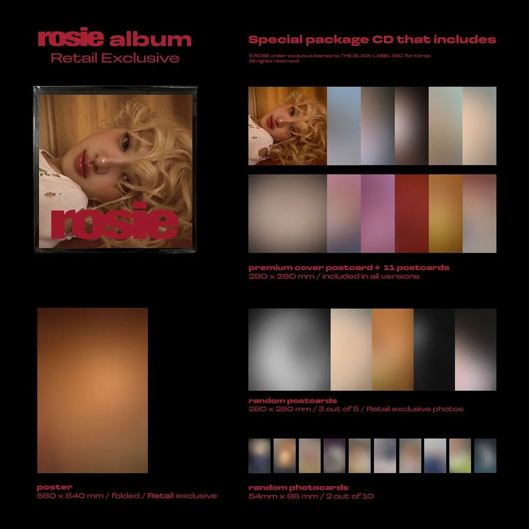 ROSÉ - ROSE - 1ST STUDIO ALBUM [ROSIE] [3 VERSIONS] - Image 5