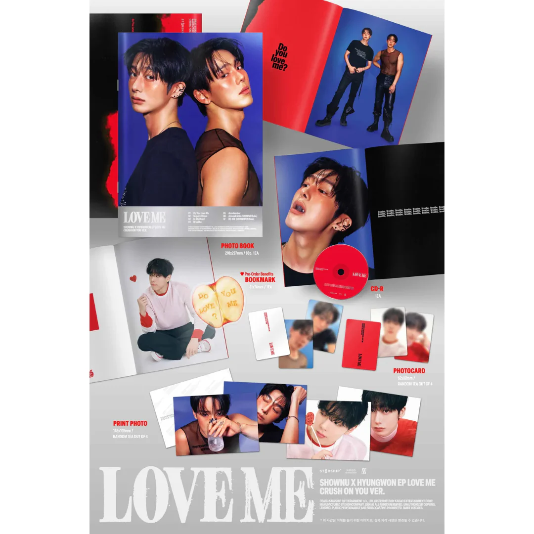 SHOWNU X HYUNGWON - EP [LOVE ME] (CRUSH ON YOU VER.) - Image 2
