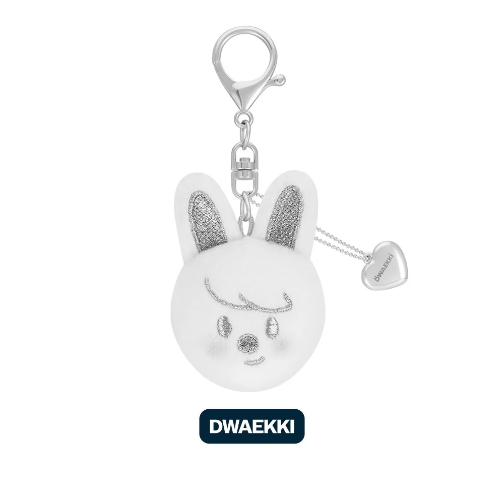 STRAY KIDS - DOMINATE : CELEBRATE POP-UP STORE MD - SKZOO FACE KEYRING SILVER VER. (8 VERSIONS) - Image 4