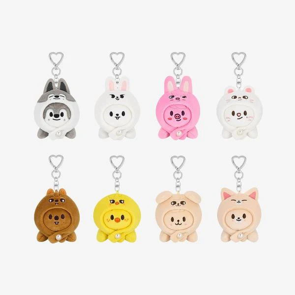 STRAY KIDS - DOMINATE : CELEBRATE POP-UP STORE MD - SKZOO KEYRING LYING VER. (8 VERSIONS)