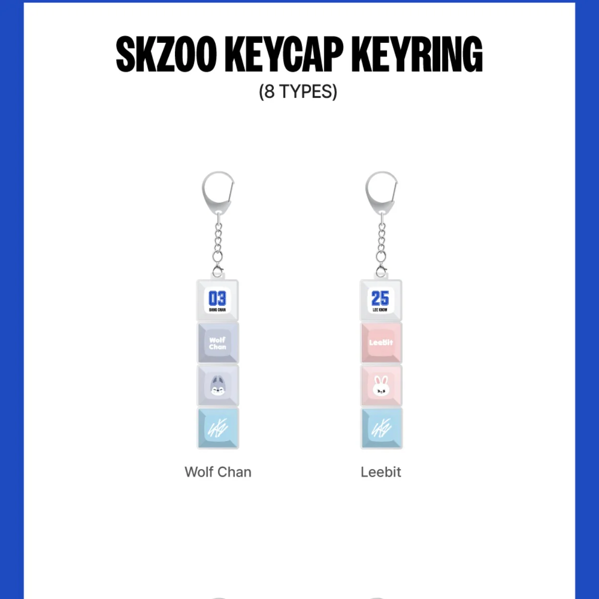 STRAY KIDS - SKZOO KEYCAP KEYRING - KARMA POP-UP MERCH (8 VERSIONS) - Image 2