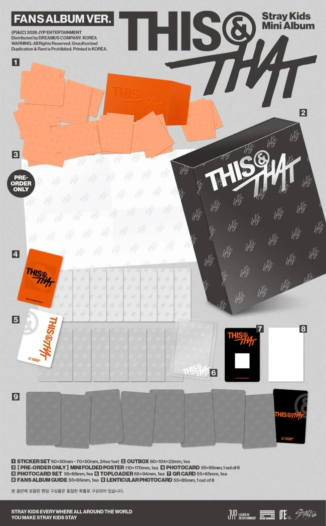 (PRE-ORDER) STRAY KIDS - THIS & THAT (FANS ALBUM VER.) - Image 2