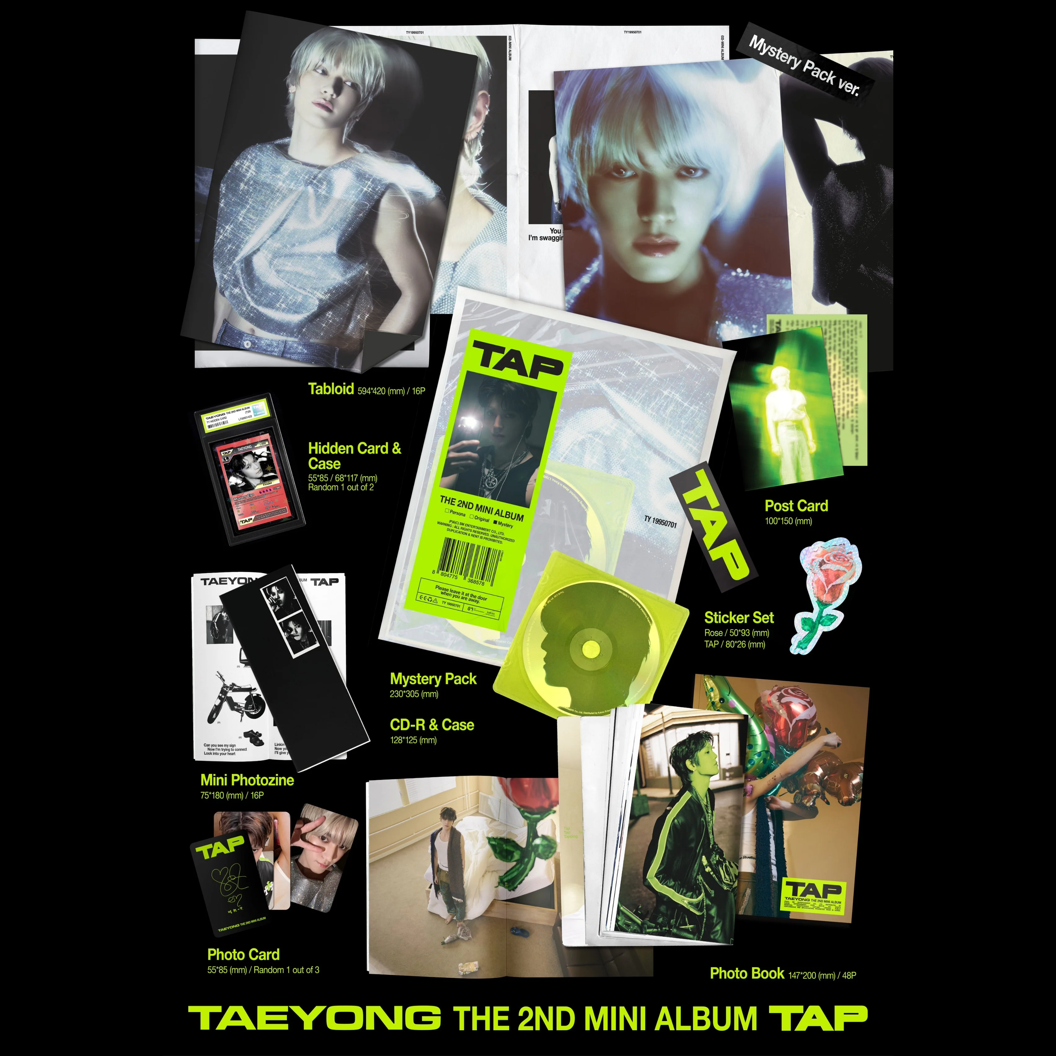 TAEYONG - 2ND MINI ALBUM [TAP] (MYSTERY PACK VER.) - Image 2