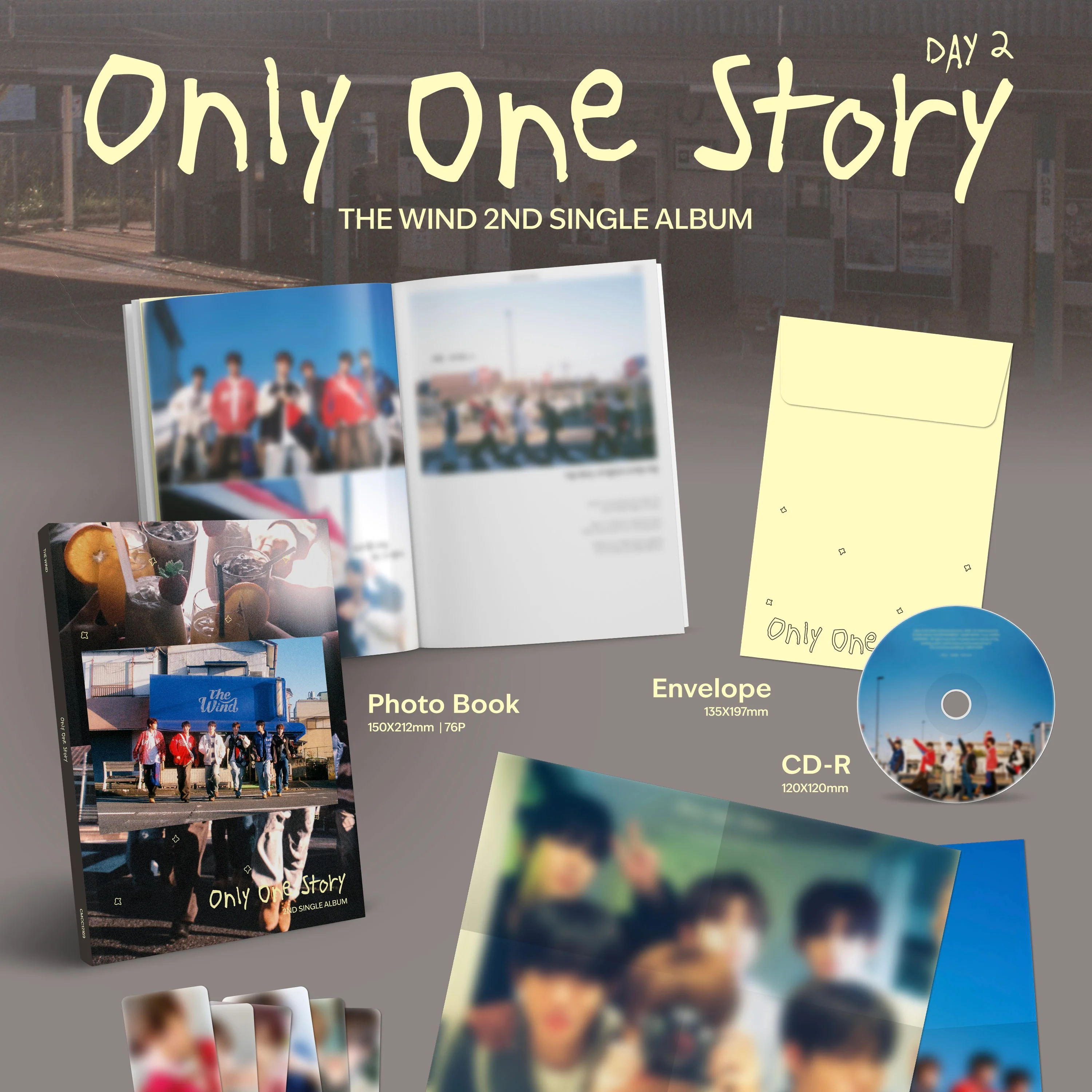 THE WIND - 2ND SINGLE ALBUM [ONLY ONE STORY] (2 VERSIONS) - Image 4