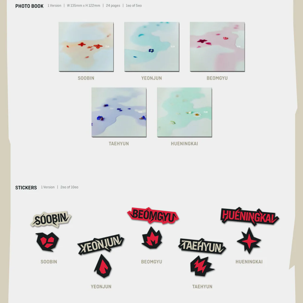 TOMORROW X TOGETHER (TXT) - MINISODE 2: THURSDAY'S CHILD (4TH MINI ALBUM) TEAR VER. (5 VERSIONS) (RANDOM) - Image 3