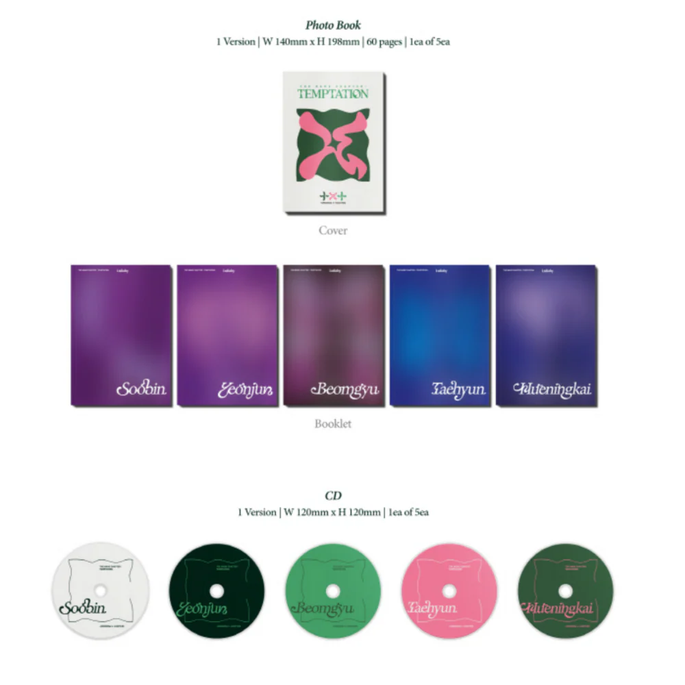 TOMORROW X TOGETHER (TXT) - THE NAME CHAPTER: TEMPTATION (LULLABY VER.) (5 VERSIONS) (RANDOM) - Image 2