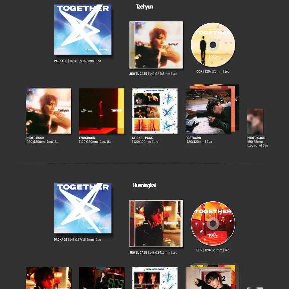 TOMORROW X TOGETHER (TXT) - THE STAR CHAPTER: TOGETHER (SOLO TRACK VER.) (5 VERSIONS) RANDOM - Image 5