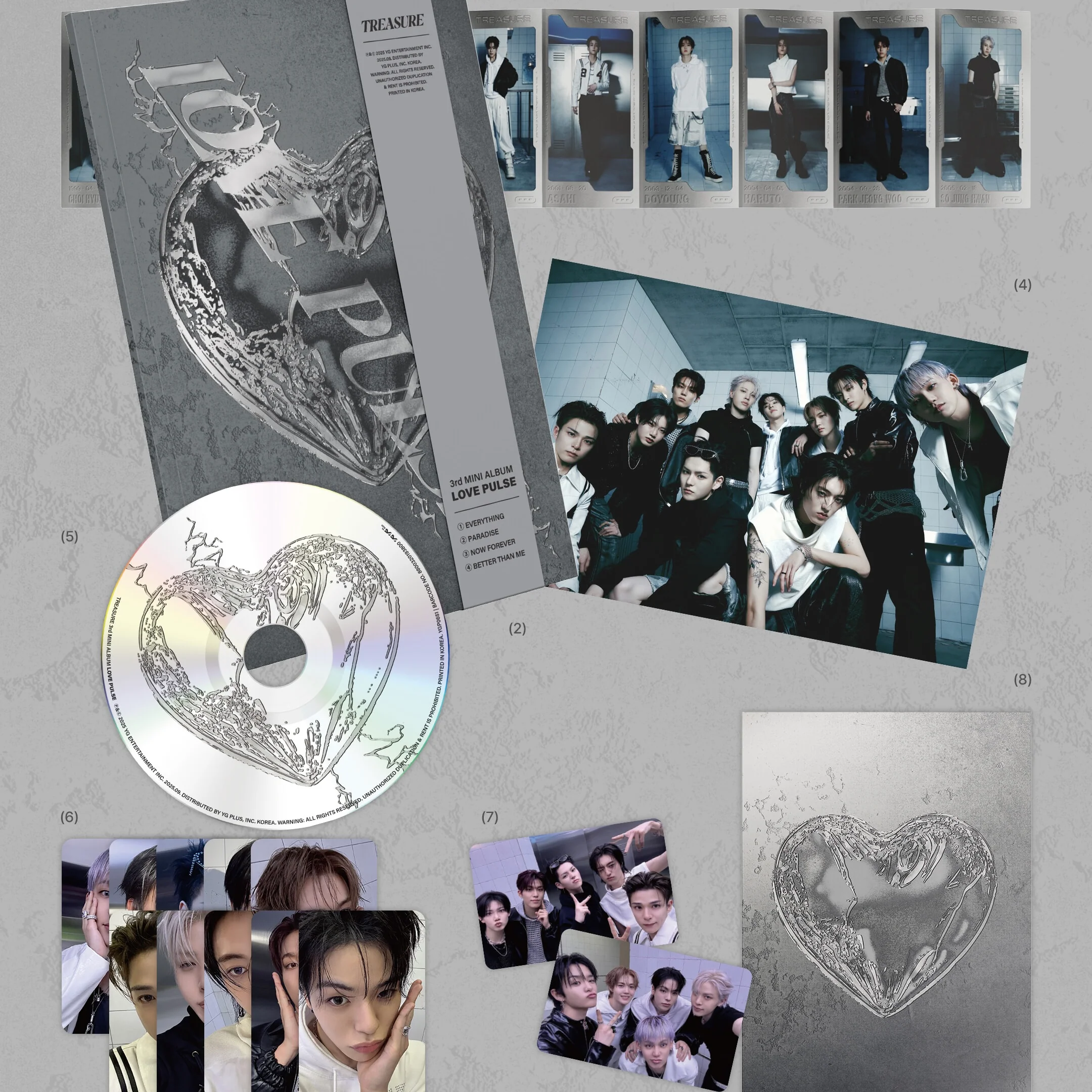 TREASURE - 3RD MINI ALBUM [LOVE PULSE] (3 VERSIONS) - Image 3