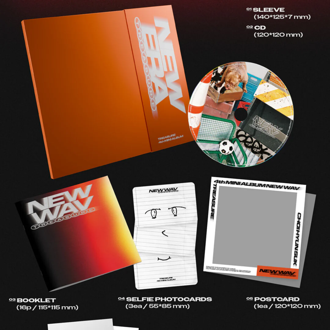 TREASURE - 4TH MINI ALBUM [NEW WAV] RAW VER. (10 VERSIONS) RANDOM - Image 2