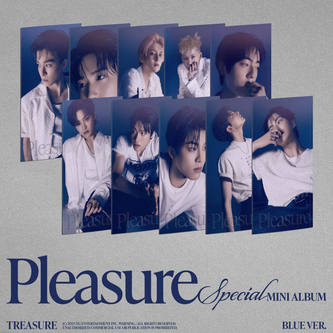 TREASURE - SPECIAL MINI ALBUM [PLEASURE] [BLUE VER.] (10 VERSIONS)