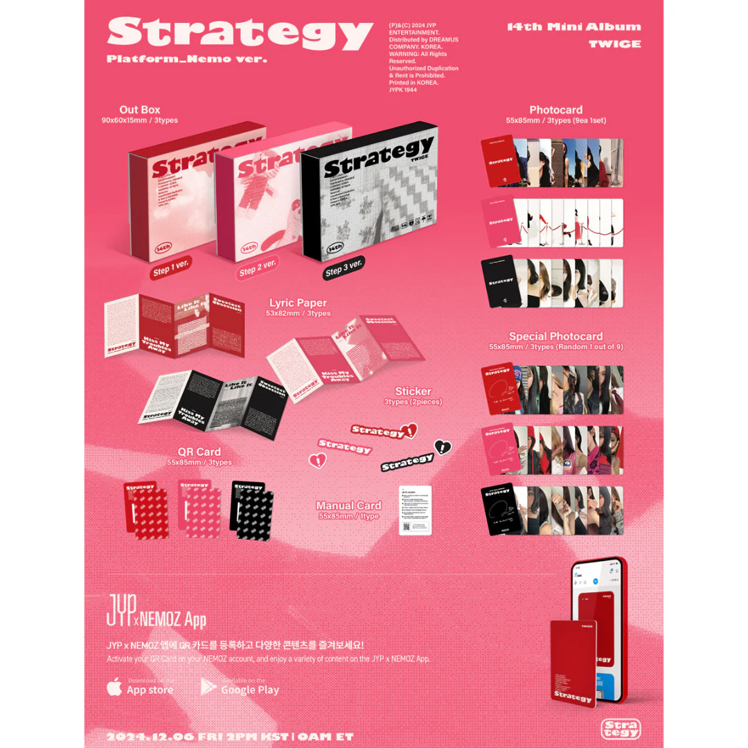 TWICE - 14TH MINI ALBUM [STRATEGY] (PLATFORM_NEMO VER) (3 VERSIONS) - Image 3