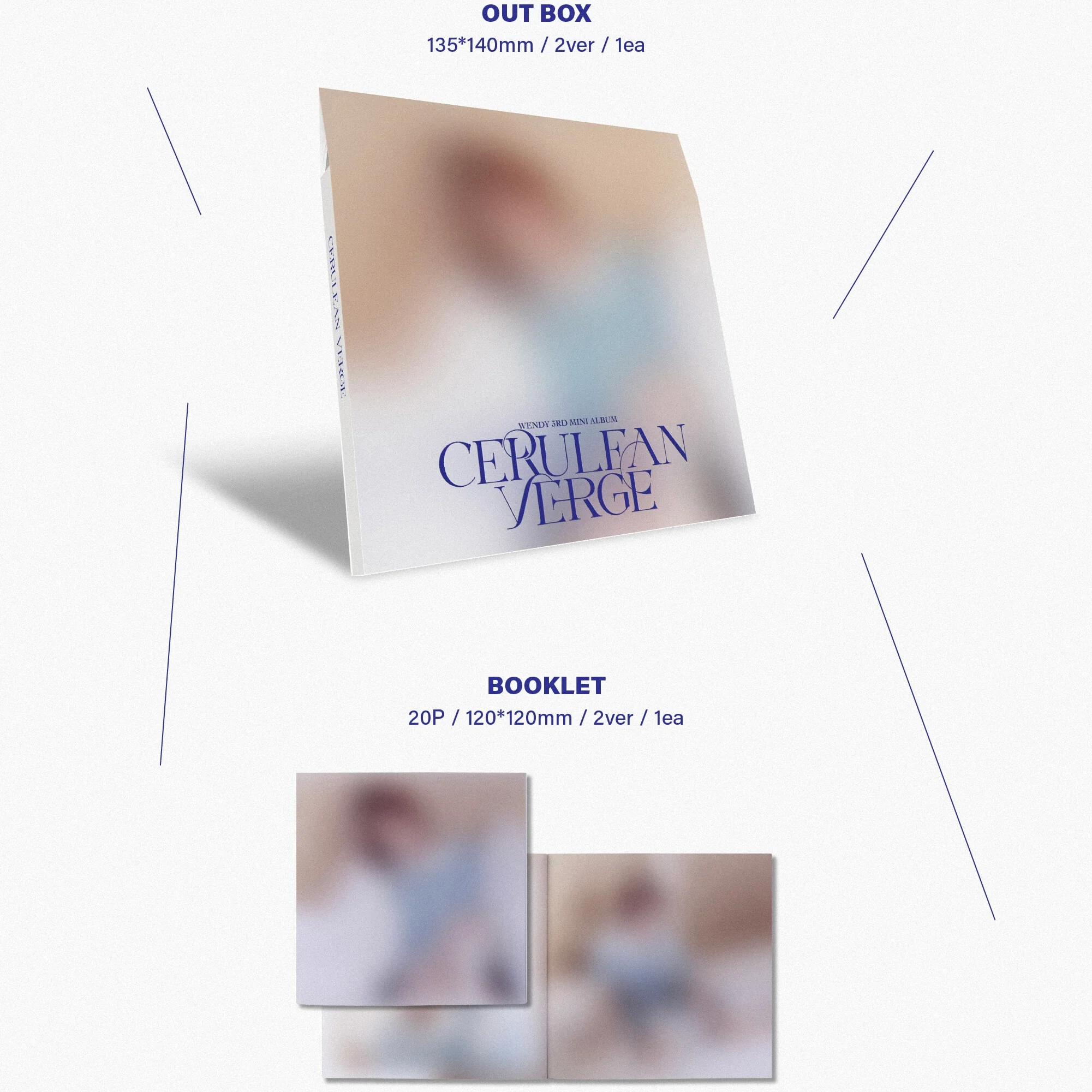 WENDY - 3RD MINI ALBUM [CERULEAN VERGE] DIGIPACK VER. (2 VERSIONS) - Image 2
