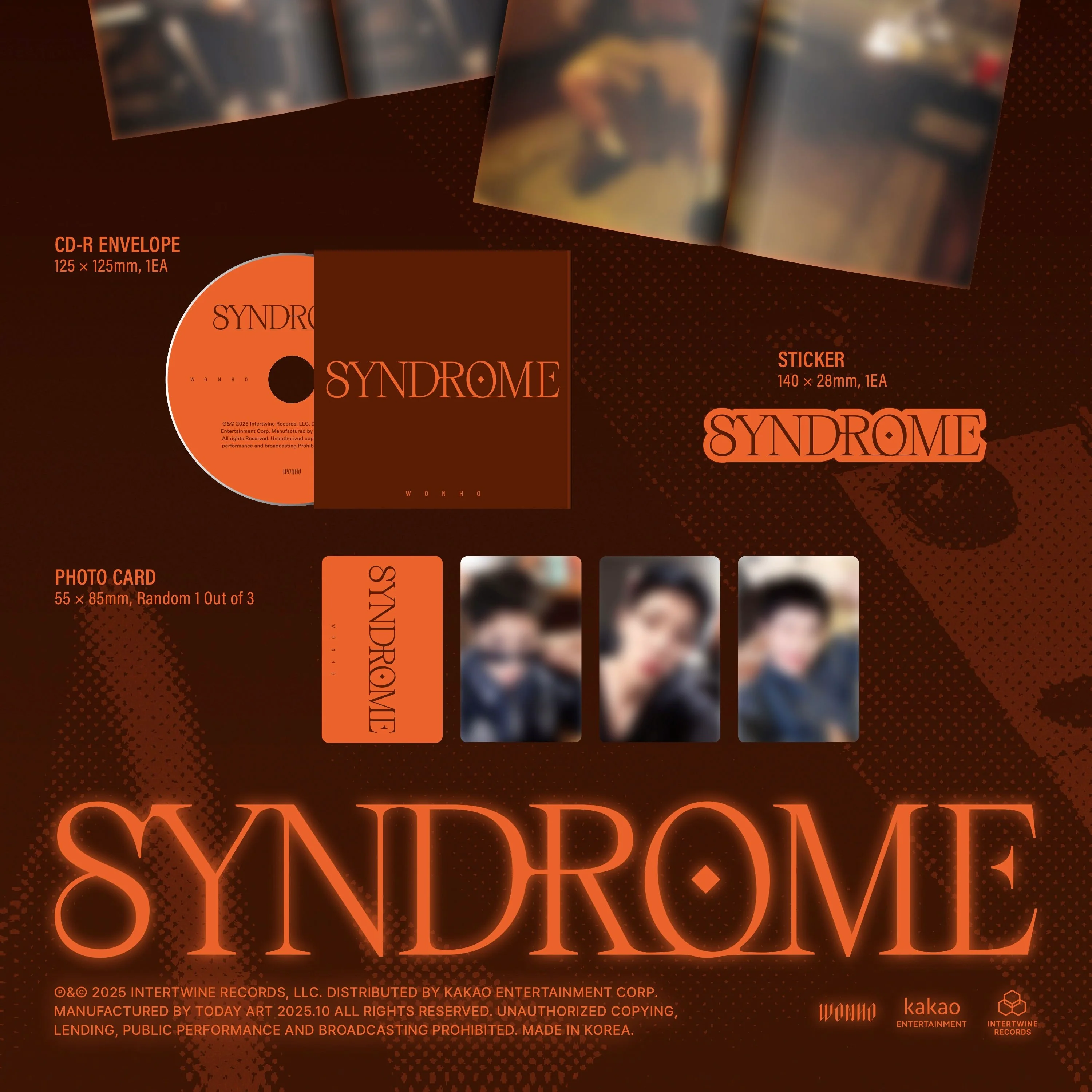 WONHO - 1ST FULL ALBUM [SYNDROME] (3 VERSIONS) - Image 5