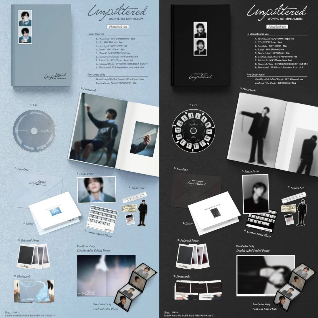 WONPIL (DAY6) - 1ST MINI ALBUM [UNPILTERED] PHOTOBOOK VER. (2 VERSIONS) - Image 4